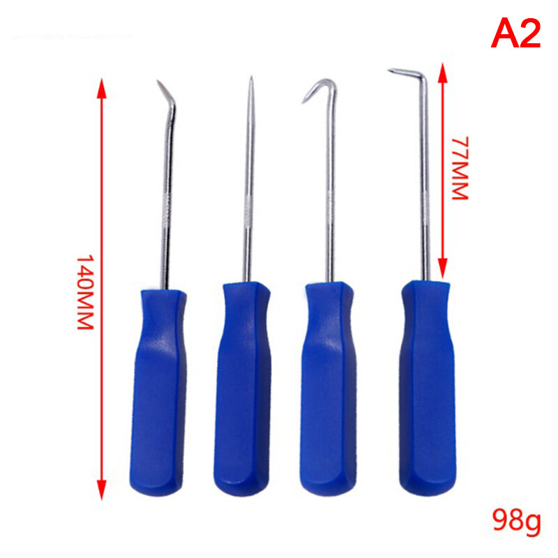 4 cái xe Pick và Bộ móc O Ring niêm phong dầu Gasket puller Remover Craft
