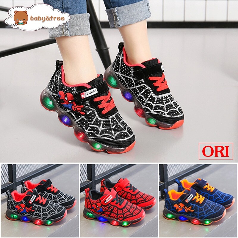 kids spiderman sneakers