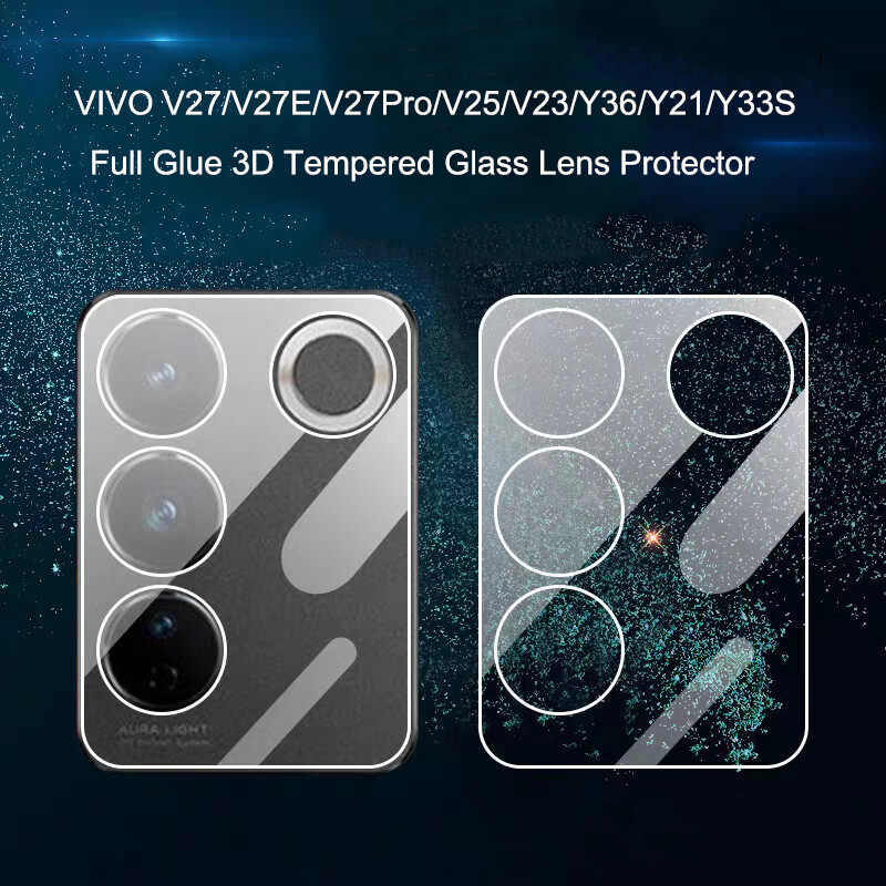 Rear Camera Lens Protector for VIVO V27/V27E V29E 5G/V27Pro/V25/V23/Y36/Y36 5G/Y21/Y21S Y33S/Y33T/T1X 4G Anti-scratch Full Cover Soft ORrganic Glass Back Camera Screen Protective Film(1 PACK)