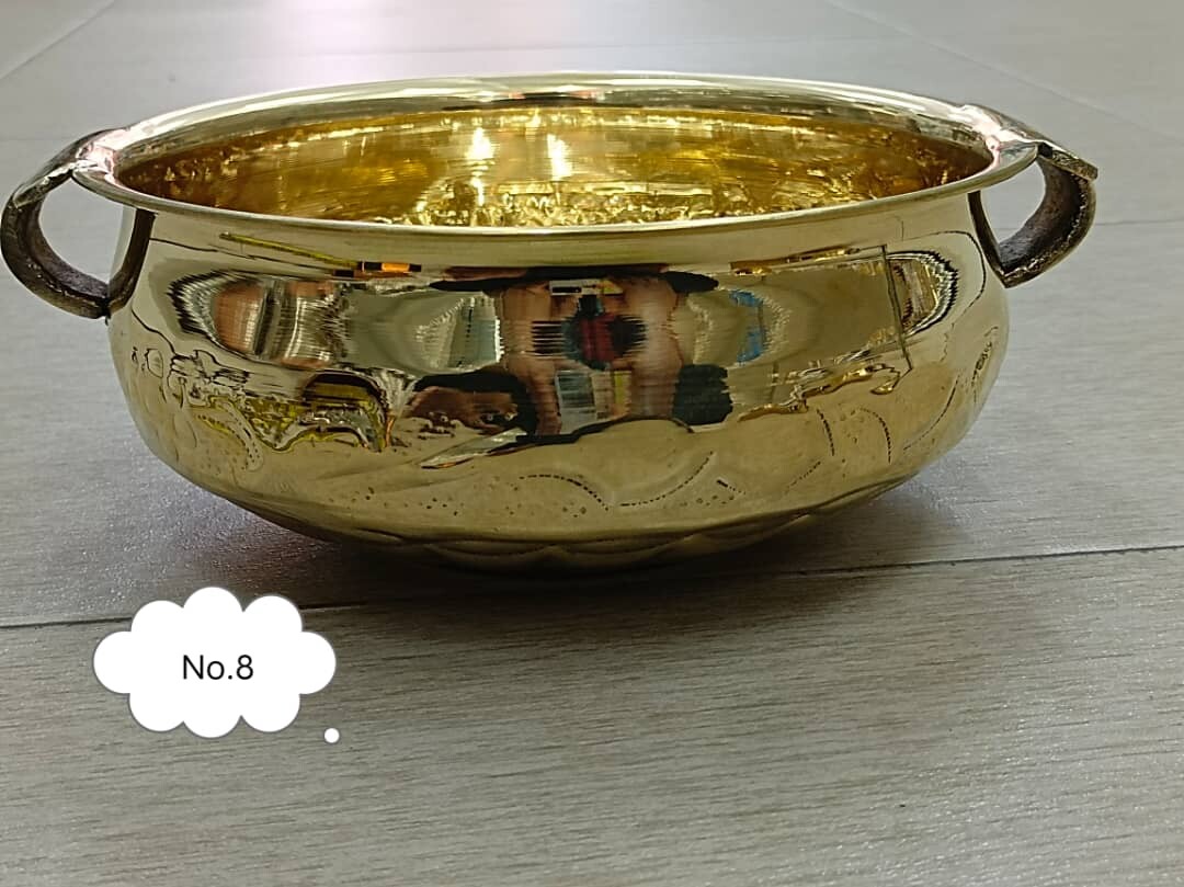 Brass Poo Uruli/Brass Floating Flower Pot Hammered Design Lazada