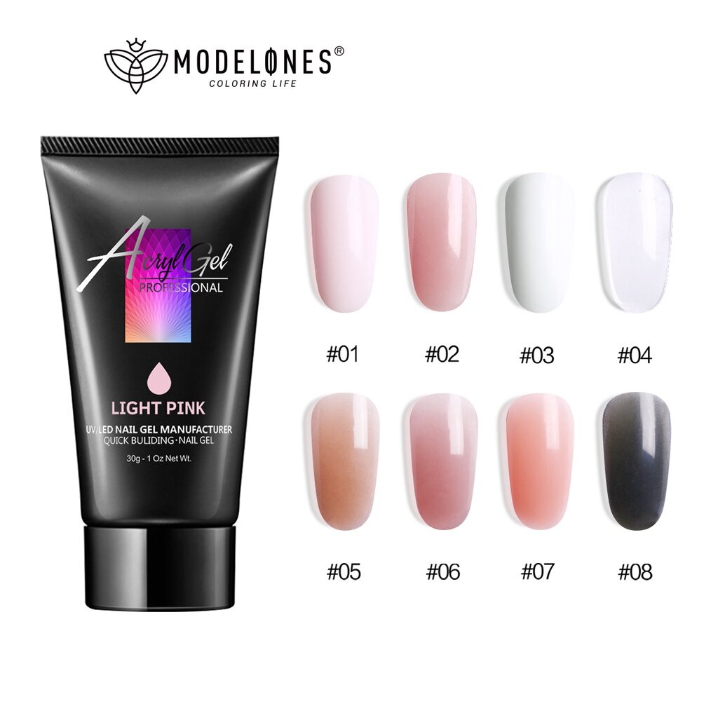 Modelones UV Builder Nail Gel Quick Nail Extension Color Changing UV LED Varnish Nail Art Salon