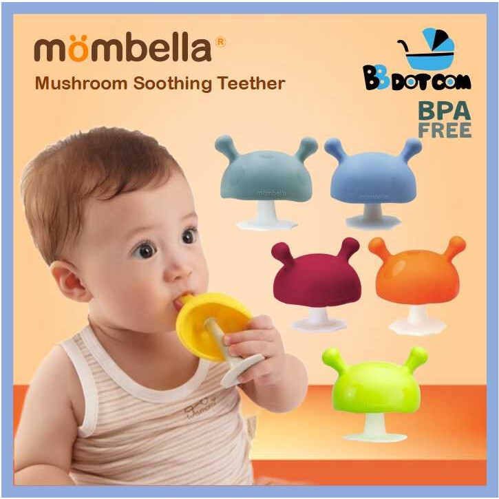 Teething Pain Mombella Mushroom Soothing Teether Mombella Teether