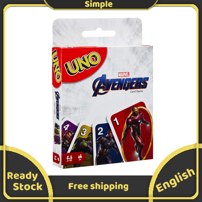 112 Thẻ UNO Avengers trẻ em và trò chơi thẻ thành viên