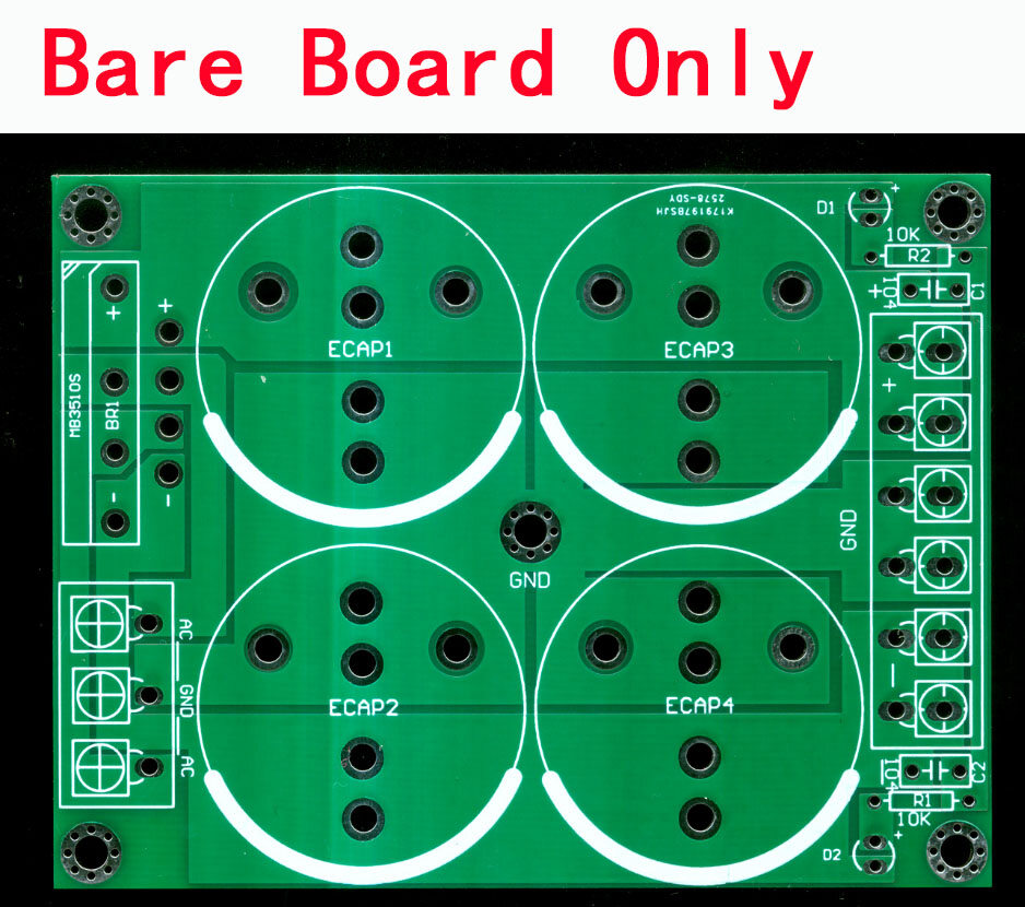 Bảng Mạch Điện Bộ Lọc Chỉnh Lưu Khuếch Đại Bảng Mạch Trần PCB Công Suất Kép