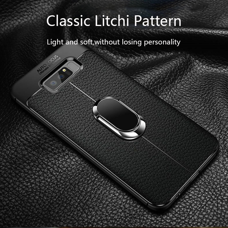 LANLIN For Samsung Galaxy Note 9 Phone Case, Luxury Ultra Slim Leather Pattern All-inclusive Protection Dermatoglyph Back Cover For Samsung Note 9 Case