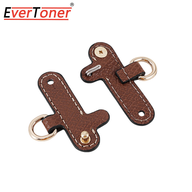 EverToner Modification Shoulder Strap Buckle Free Punching Replacement Hang Buckle Genuine Leather Bag Strap Buckle for Longchamp Mini Bag