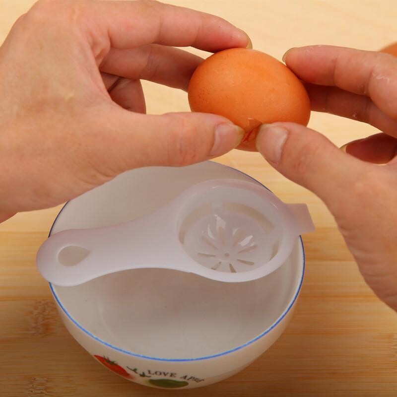 Dụng Cụ Tách Trứng Dụng Cụ Nấu Ăn Thực Phẩm Màu Trắng Lòng Đỏ-Vỉ Trứng Dụng Cụ Nhà Bếp Dụng Cụ Chia Dụng Cụ Cầm Tay Rây