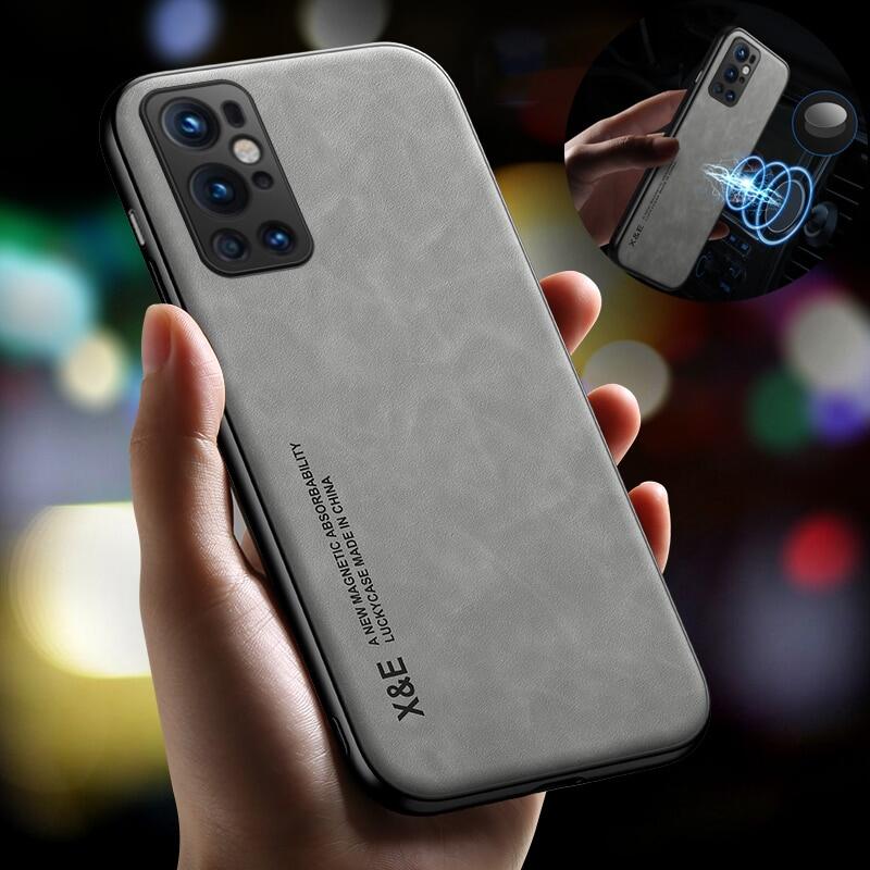 Ốp Cho Oneplus 8 9 7 Pro Ốp Điện Thoại Có Giá Đỡ Từ Tính Kết Cấu Da Cho Xe