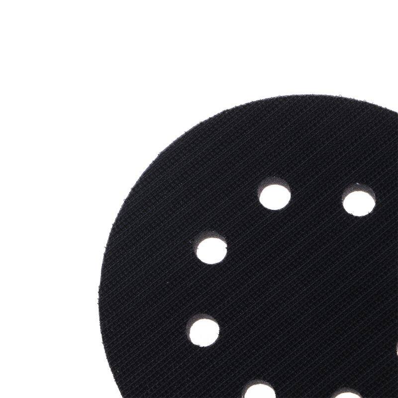 Miếng Đệm Xốp Mềm 8 Lỗ 5 Inch Cho Miếng Chà Nhám Đĩa Chà Nhám Móc & Vòng, Phụ Kiện Dụng Cụ Điện Đánh Bóng Bề Mặt Không Đồng Đều