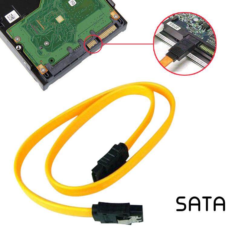 Kabel Kabel Data Hard Disk Internal Kabel Kuning 40 Cm Portabel Tahan Lama