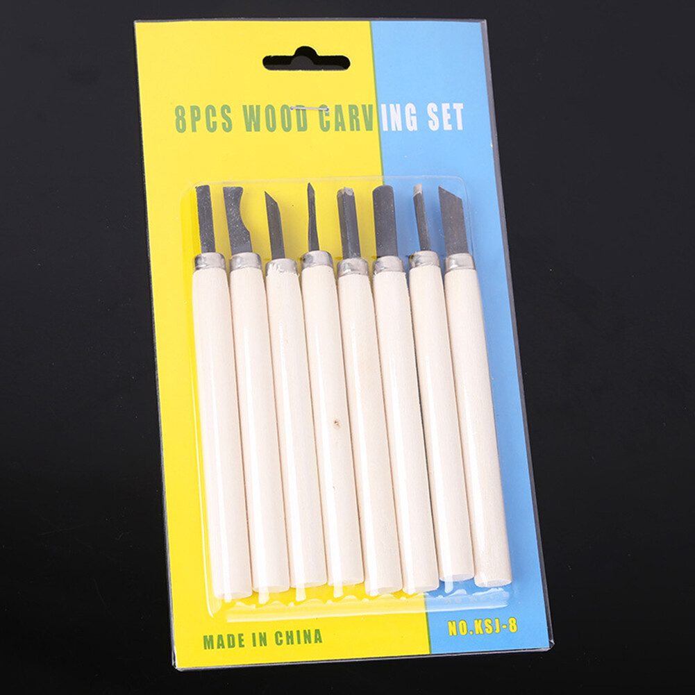 5/6/8/10/12Pcs Wood Carving Chisel Sculpting Knife Gouges Woodworking Tools Set