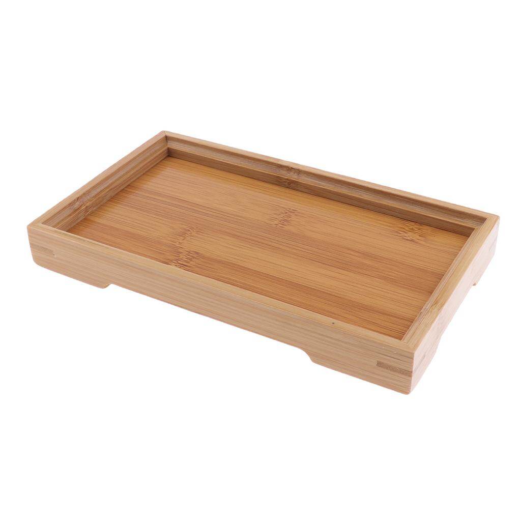 BolehDeals Khay Gỗ Hình Chữ Nhật Trái Cây Snack Món Ăn Bằng Gỗ Tấm Phục Vụ Trà