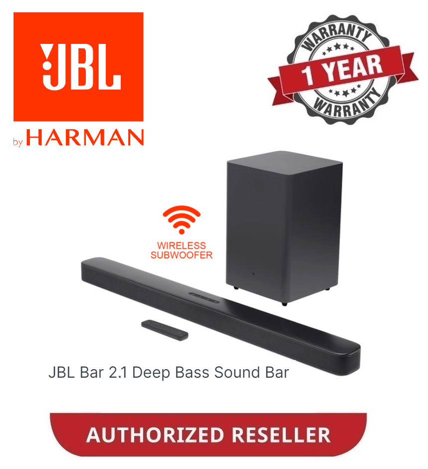 JBL BAR 2.1 DEEP BASS Home Cinema Soundbar with Wireless Subwoofer
