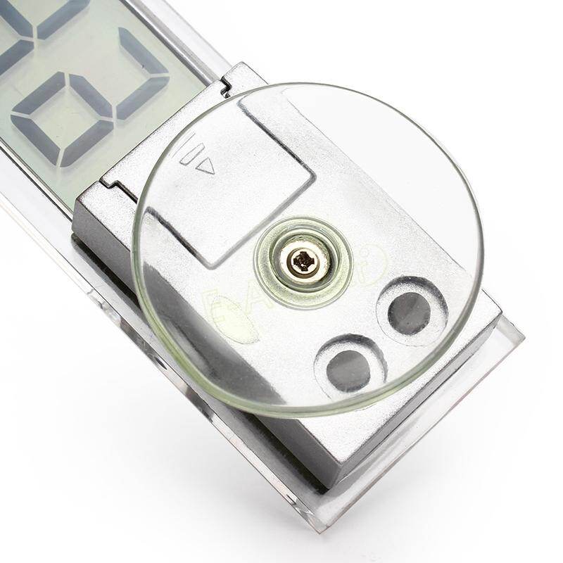 1PC Universal Auto Car Electronic Clock Mini Digital Car Electronic Clock Mini Durable Transparent LCD Display Digital With Sucker