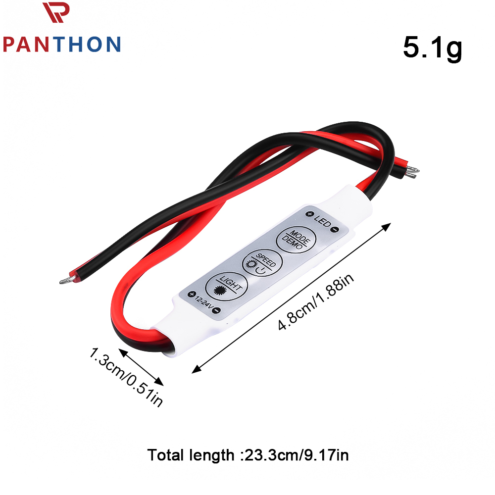Panthon mini 12V dải đèn LED Bộ điều khiển làm mờ với 3528 5050 chuyển đổi