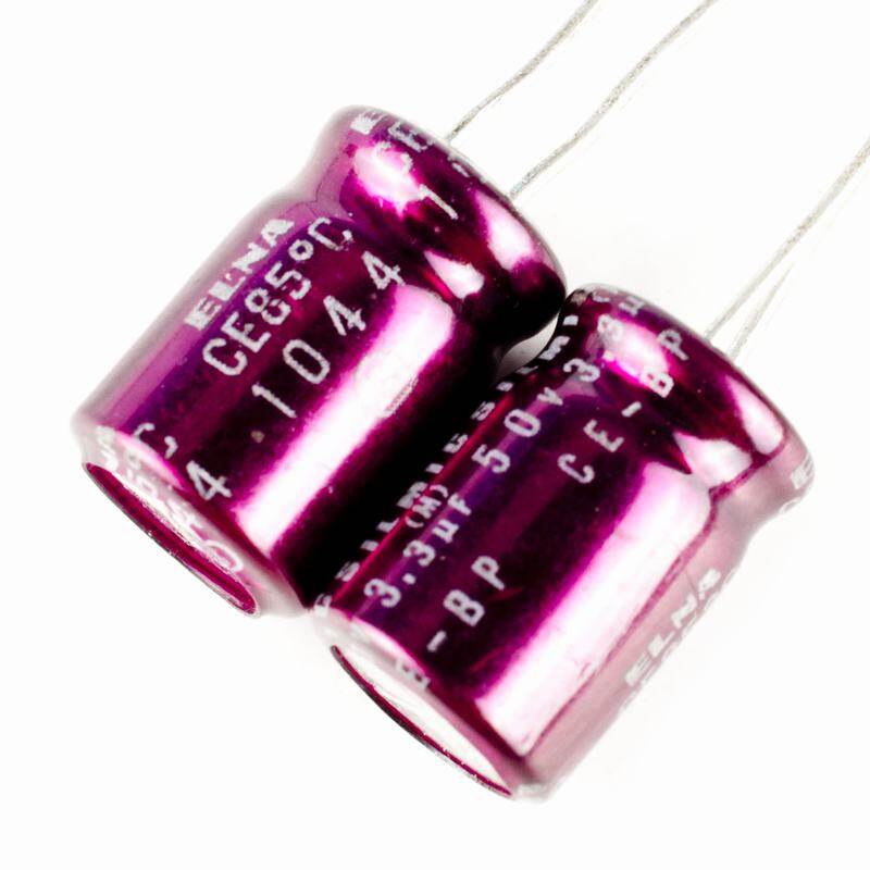 5pcs,ELNA Bi-Polar CE-BP 50V 3.3uf Non-polar Electrolytic capacitors 8x12mm