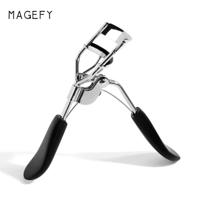MAGEFY 1Pcs Black Handle Eyelashes Clip Curl Eye Lash Cosmetic Beauty Makeup Fake Eyelash Curler Curling Tweezers Tools