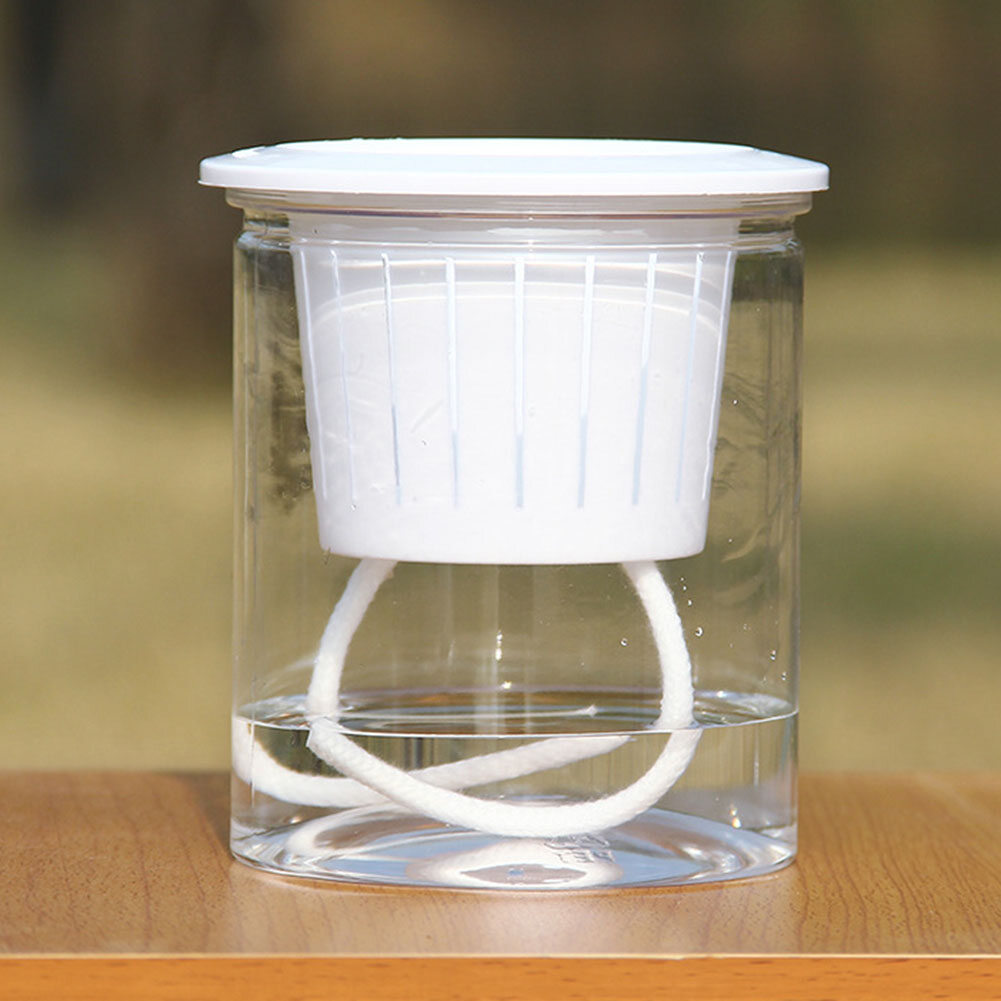 Gloryworld Clear Automatic Water Absorption Self Watering Hydroponic Flower Pot Planter