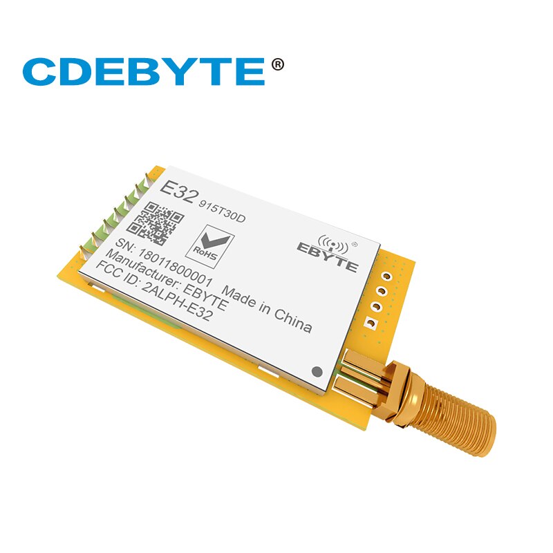 E32-915T30D Ebyte Mô-đun RF Không Dây LoRa SX1276 915MHz 30dBm 1W Bộ Thu Và Phát IoT UART