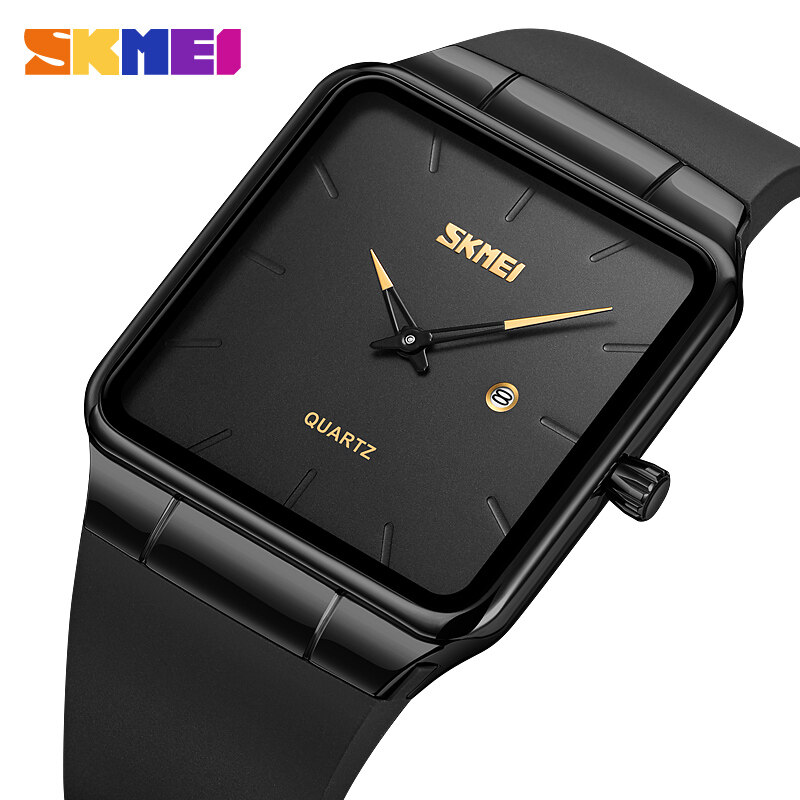 Đồng Hồ Nam Xa Xỉ SKMEI Thương Hiệu Thường Ngày Thời Trang Đồng Hồ Quartz PU Nam Dây Đeo Đồng Hồ Chống Nước
