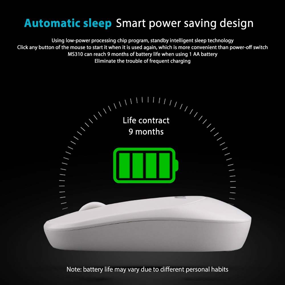 BOKEWU Chuột Không Dây Chuột Im Lặng Bluetooth Chuột Máy Tính USB Chuột Quang 2400 DPI Chuột Công Thái Học Cho Máy Tính Xách Tay Máy Vi Tính