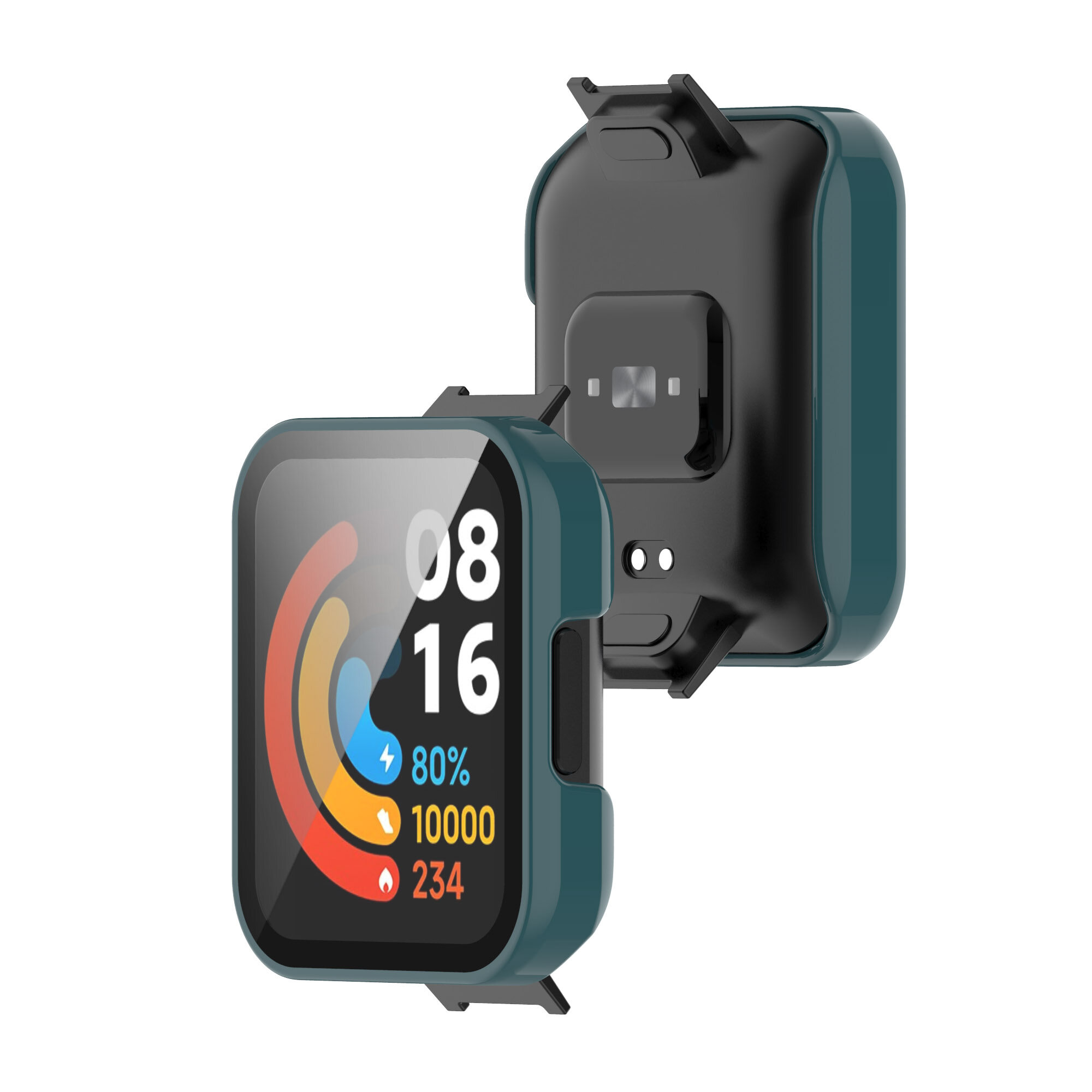 Ốp PC Cứng Vỏ Bảo Vệ Miếng Dán Màn Hình Kính Cường Lực Cho Redmi Watch 2 Lite 3 / Mi Watch Lite 1 2