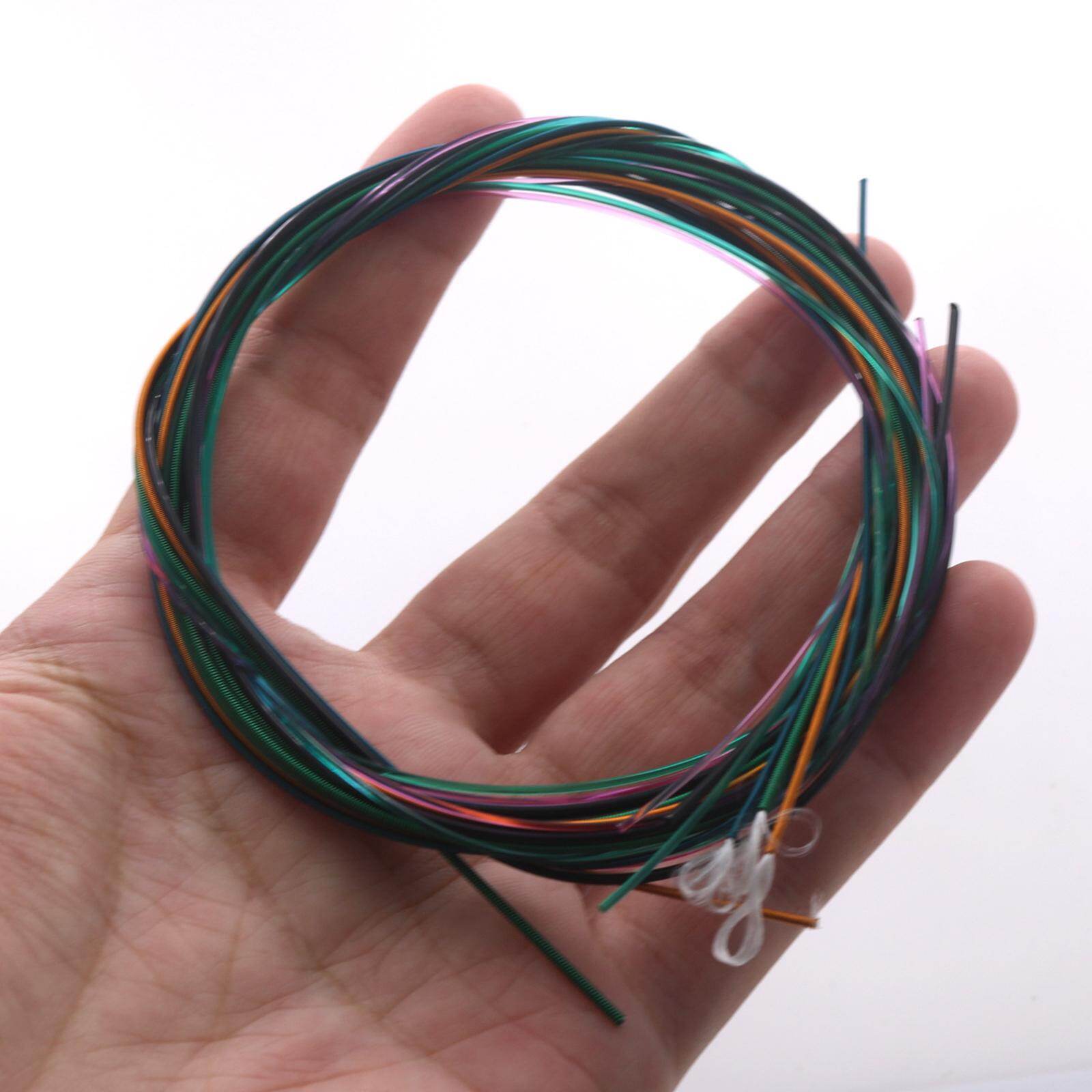 Baoblaze Colorful Guitar Strings, Light Tension Replace Old Broken for Acoustic Guitar Accs