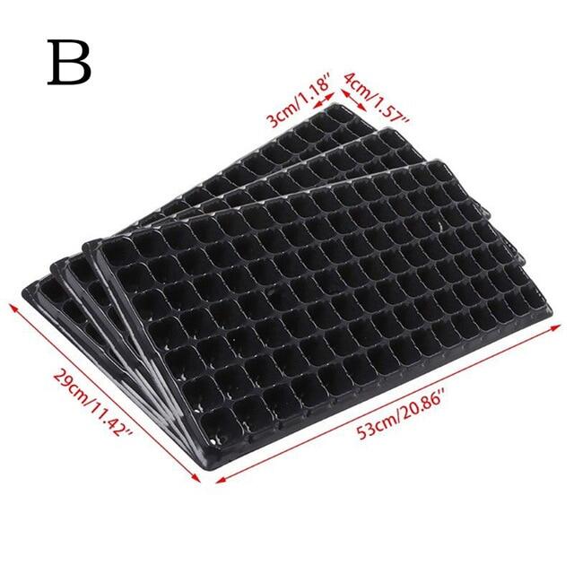 Nursery Grow Box Seedling Starter Tray Extra Strength Seed Germination Plant Flower Pots Propagation 72/105/128 Cells