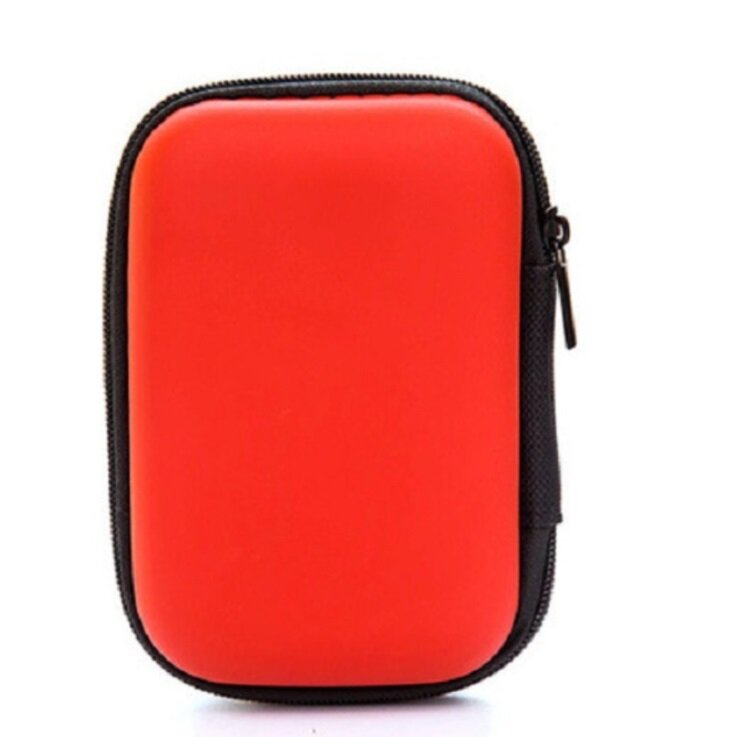 Hard Earphone Case Eva Leather Headphone Storage Bag Protective Usb Cable Organizer Portable Earbuds Pouch Box
