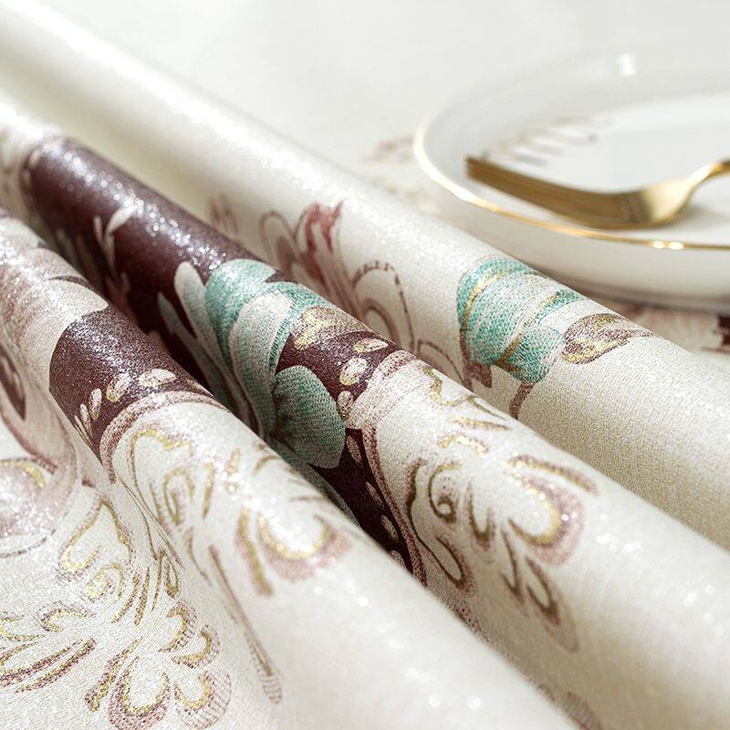 Lovehome Exquisite Print Tablecloth 2 4 6 8-Seater Rectangular Dining Table Cloth Waterproof Oilproof PVC Table Cover