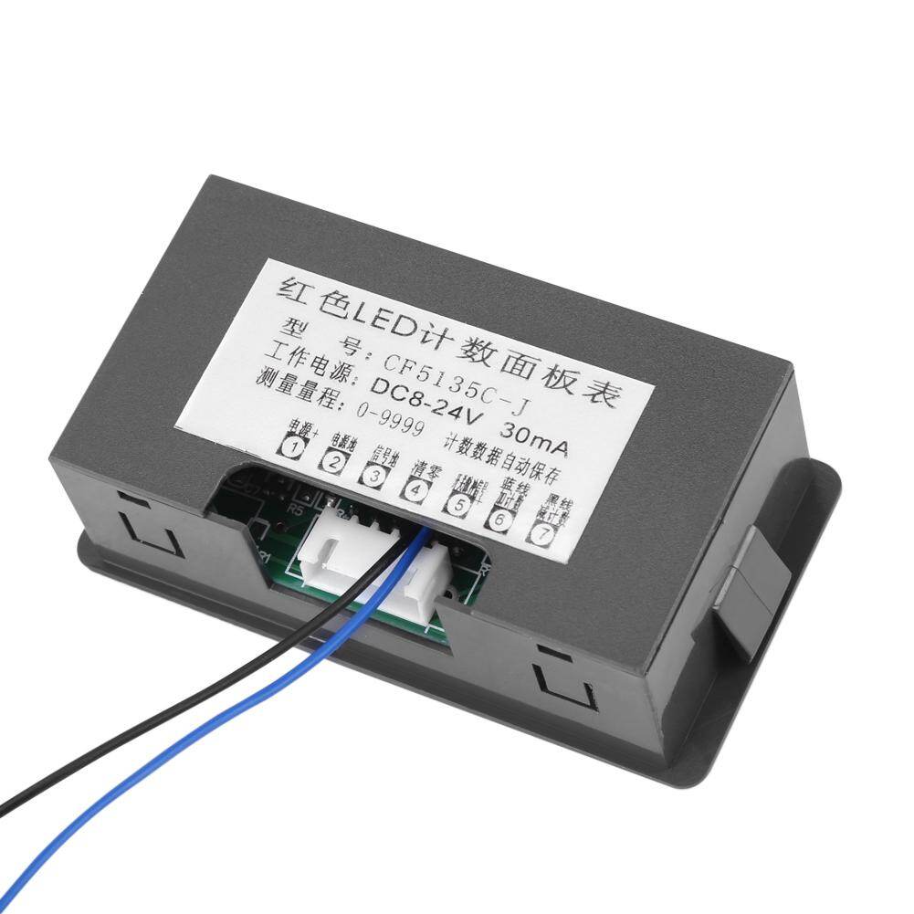 DC LED Digital Display 4 digital counter Digit 0-9999 Up/Down Plus/Minus Panel Counter Meter with Cable