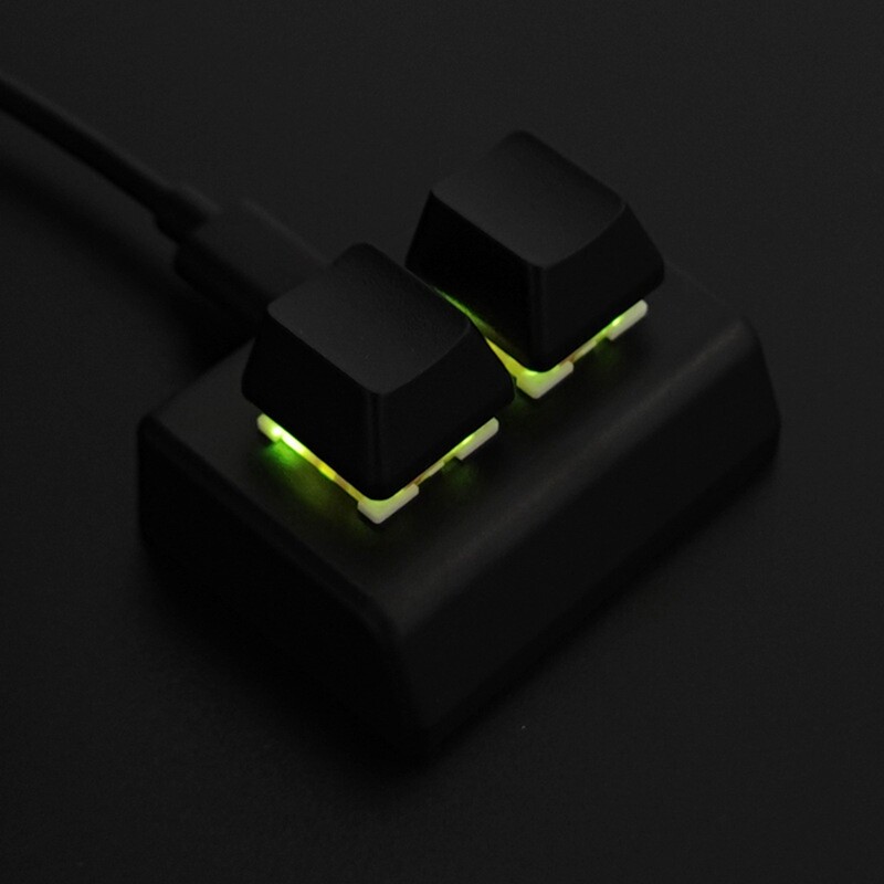 2 Keys Macro Programming Keyboard RGB Mini Keyboard Gaming Drawing Red Switch Custom Keyboard OSU Gaming Keypad