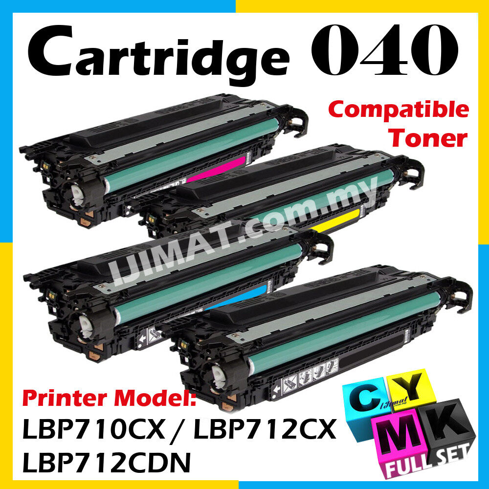 FULL SET) Compatible Colour Laser Toner Canon 040H CRG CART 040