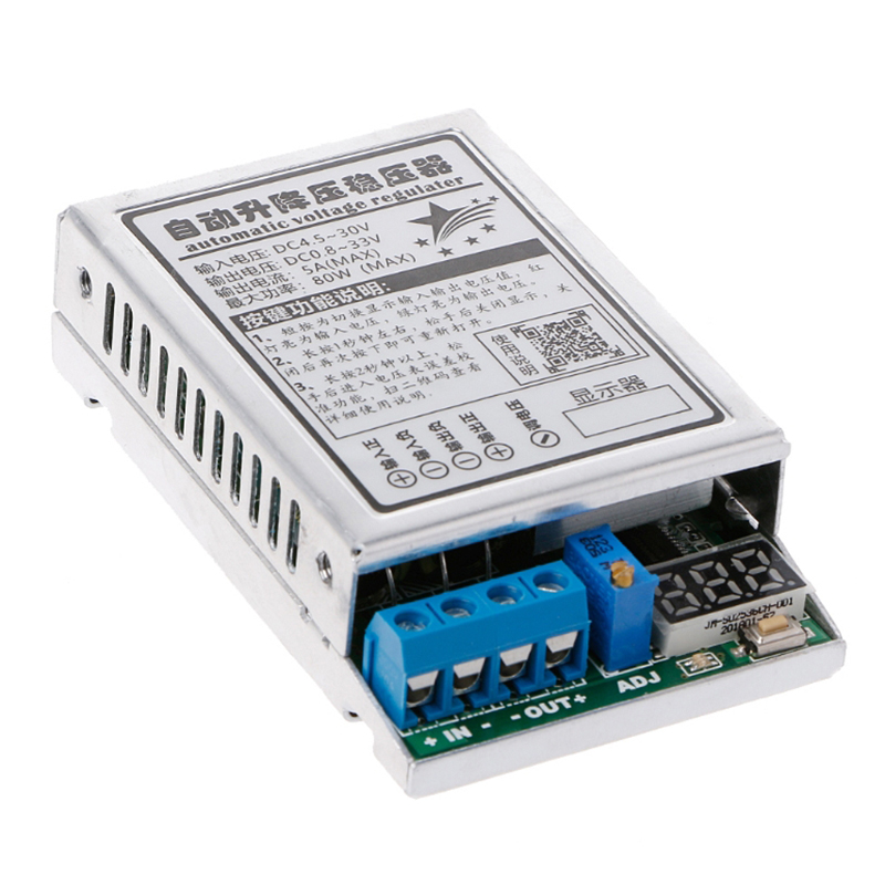Mô-đun Nguồn Điều Chỉnh Được 5V-24V 5A/80W Với Bộ Giám Sát Điện Áp Mô-đun Tăng Áp Tự Động DC-DC