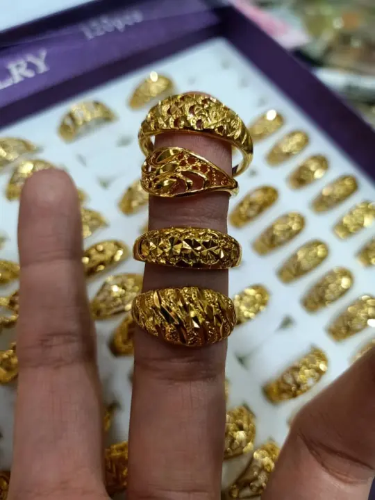 Cincin Emas Suasa 18k C2 Lazada