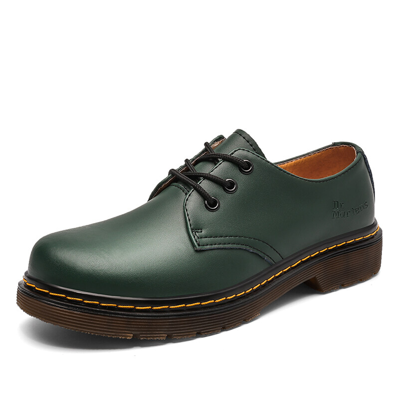 Green low top doc hot sale martens