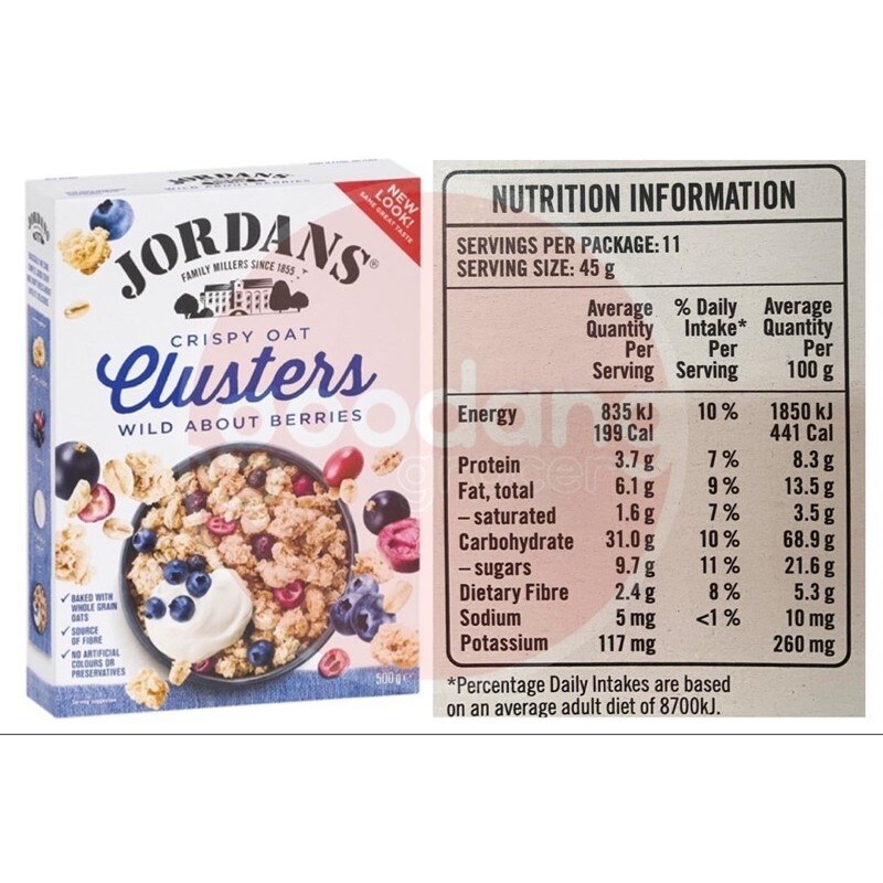 JORDANS CRISPY OAT CLUSTERS 500g Lazada