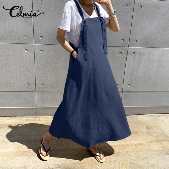 summer dungaree dress