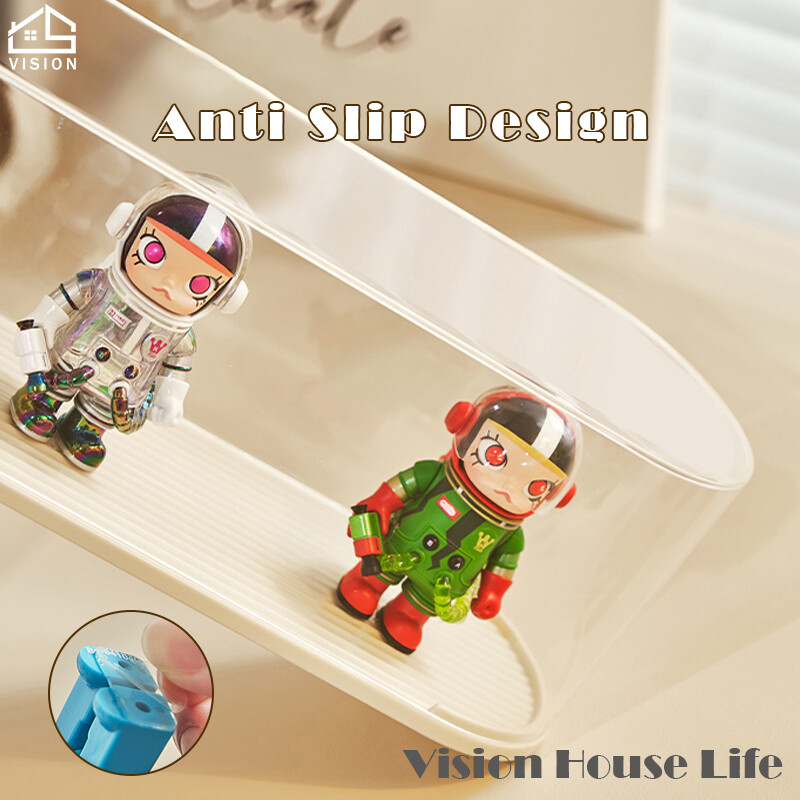 Tầm Nhìn 1Pcs Stackable Đồ Chơi Lưu Trữ Hộp Trong Suốt Chống Bụi Mô hình búp bê hộp hiển thị Pop Mart Tay Cầm giá lưu trữ Với Rõ Ràng Bìa Cầm Tay kệ trưng bày