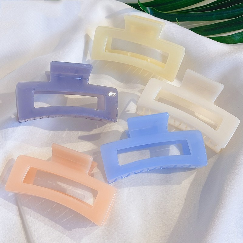 Acrylic Rectangular Hair Clips