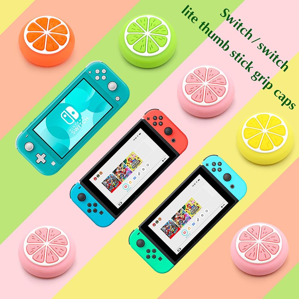 For Nintendo Switch / Lite Controller Cover Joystick Thumb Grrip Button Cap  Animal Crossing Joy Con Cases  NS Switch Lite Accessories
