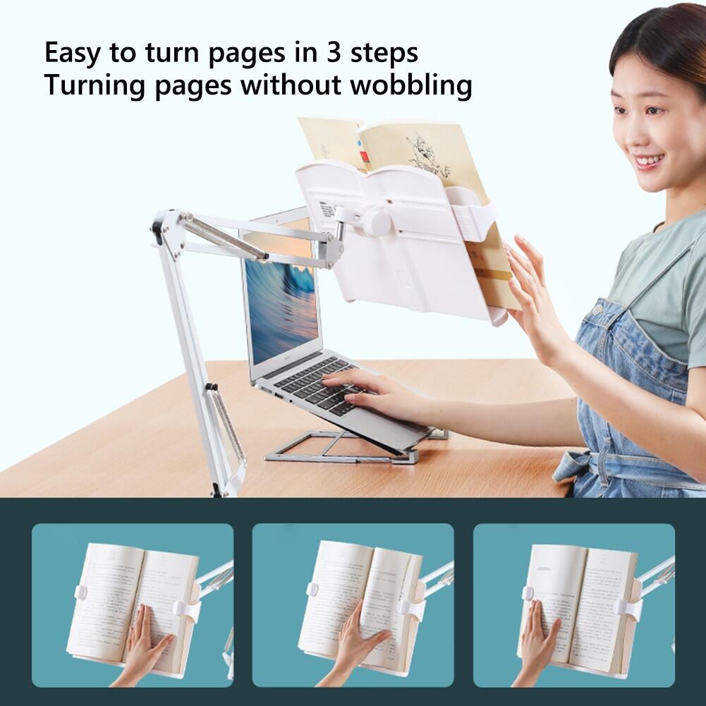 Bedtime Reading Book Bracket For Children's Reading Rack Desktop Long Arm Flexible Multi Angle Rotation Book Holder Stand