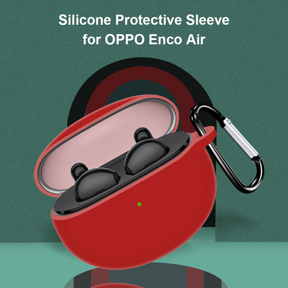 Practical Silicone Case for OPPO Enco Air Charging Case Scratch-proof Dust-proof Storage Box