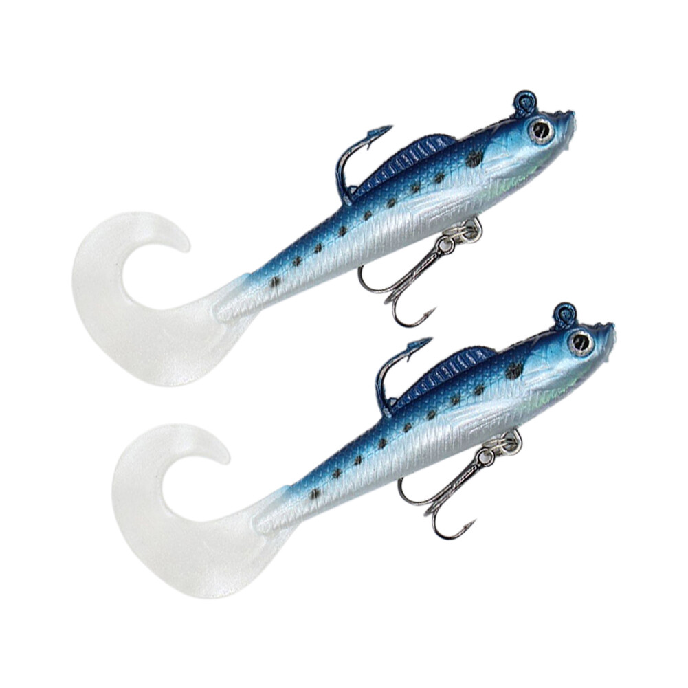 Ghxdryuru 9cm 9.5g 2Pcs Minnow Crankbait Fish Lure Artificial Soft Bait Fishing Tools