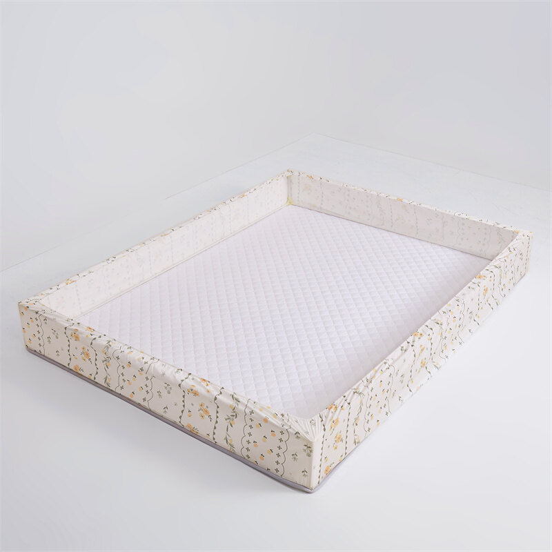 Được trang bị cadar kháng khuẩn vải bọc bảo vệ nệm đàn hồi cỡ Queen Vua duy nhất Ra Bọc Nệm in hoa tấm ga trải giường (không có gối)