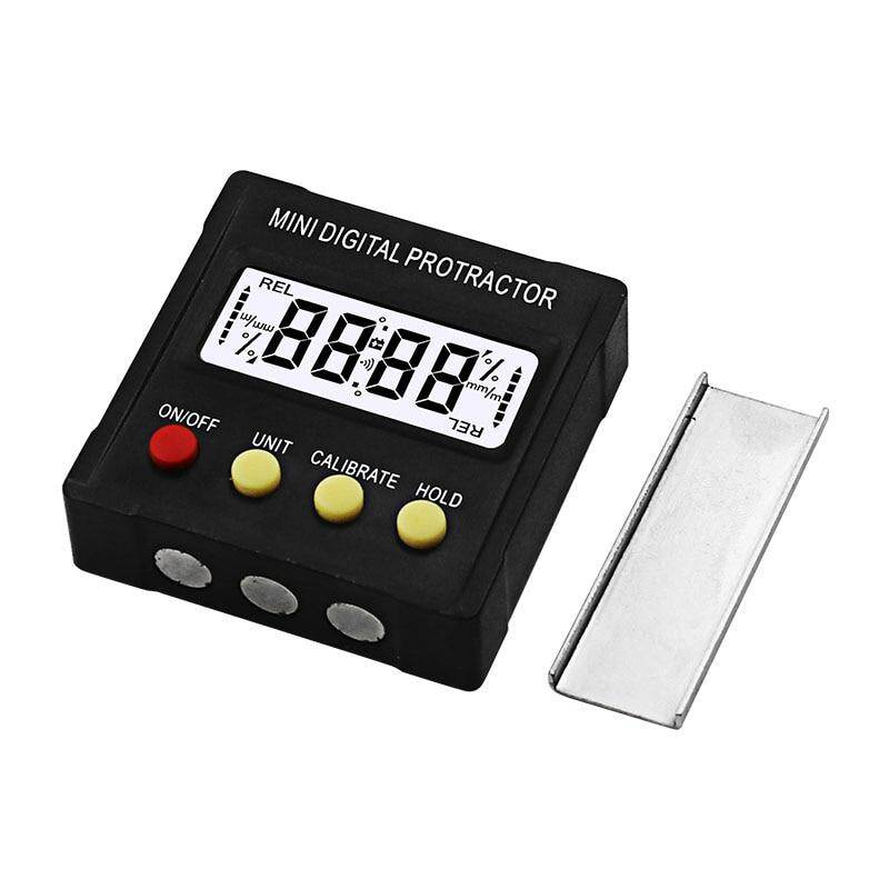 360Degree Mini Digital Protractor Inclinometer Electronic Level Box  Base  Tools