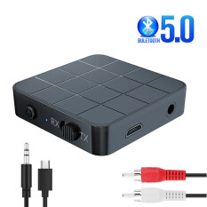 Bộ Thu Phát Âm Thanh Bluetooth 5.0, Giắc Cắm AUX RCA 3.5MM 3.5, Thiết Bị Chuyển Đổi Không Dây Âm Thanh Nổi USB, Thiết Bị Ngoại Vi Dành Cho Loa Máy Tính PC T V Trên Xe Hơi