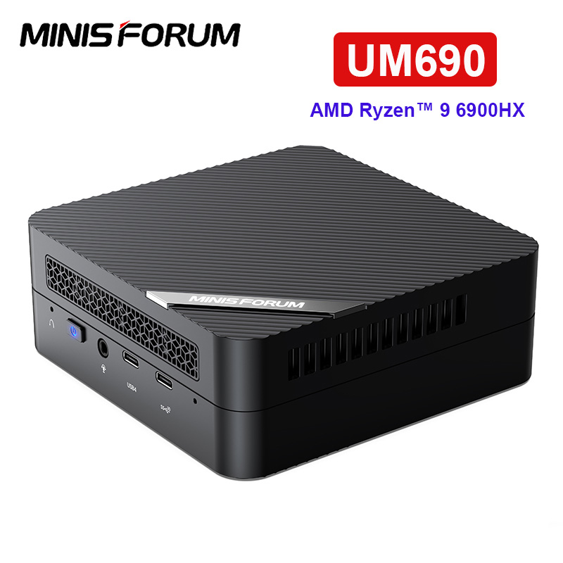 MINISFORUM UM690 Windows 11 Pro Mini PC AMD Ryzen 9 6900HX AMD Radeon