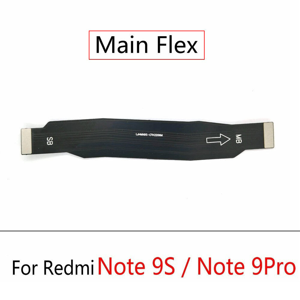 For Xiaomi Redmi Note 9s / Note 9 Pro USB Charging Dock Port Board with IC Connector Main Motherboard Flex Cable