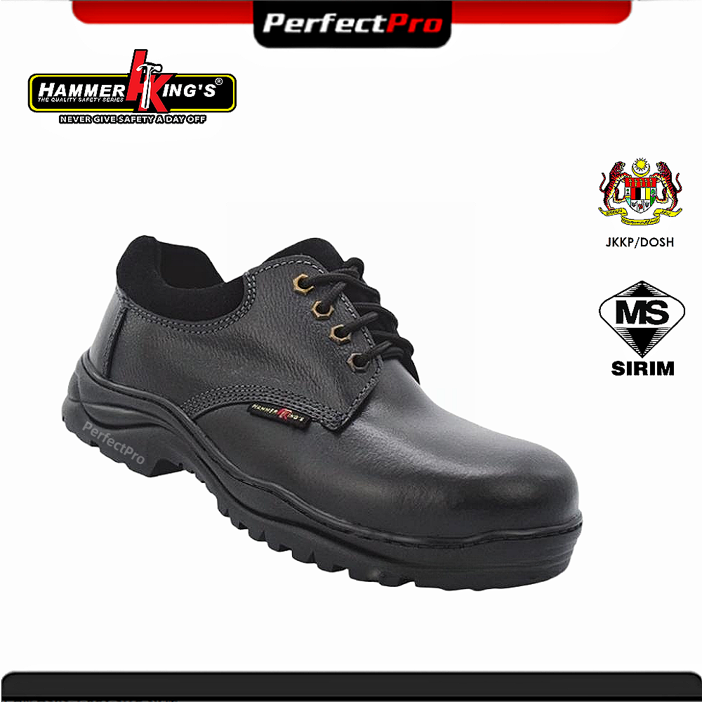 Hammer King 13030 Low Cut Lace Up Genuine Leather Quality Safety Shoes